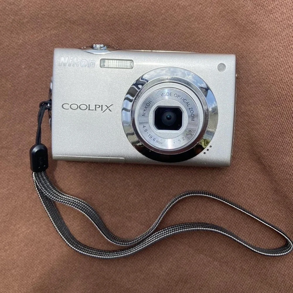 Nikon Coolpix Silver Compact Camera